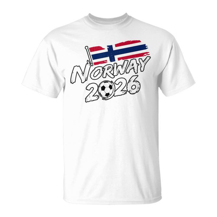 ノルウェー サッカー フットボール 試合 プレーヤー ファン ノルウェー国旗 Tシャツ