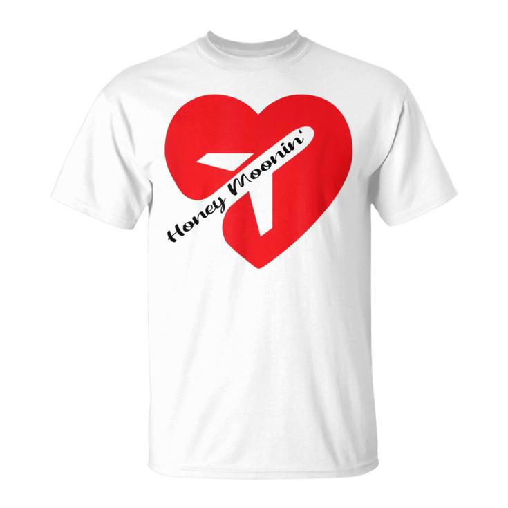 ハネムーンイン カップル向けギフト 休暇 ハネムーンに Tシャツ