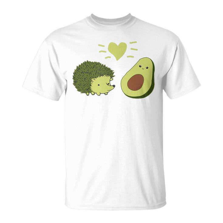 ハリネズミ アボカド ラブ Tシャツ