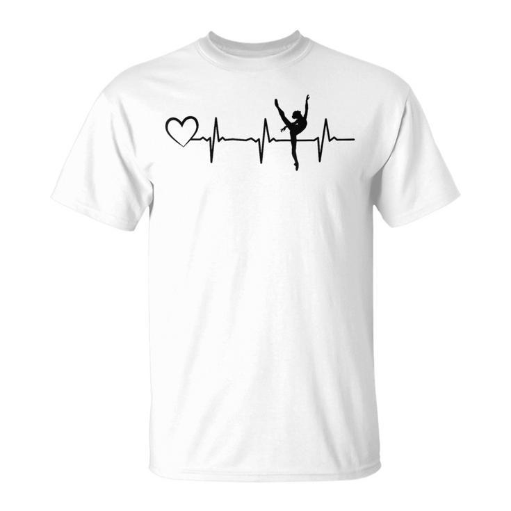 バレリーナ ハートビート ハート バレリーナ バレエ ハートビート Tシャツ