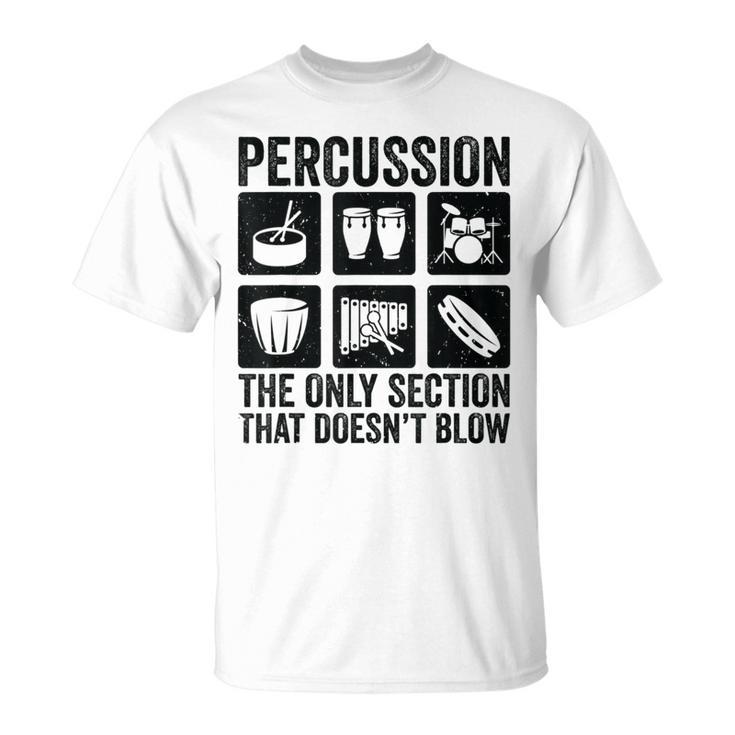 パーカッションパーカッション奏者 ドラムセット ドラムドラマー Tシャツ