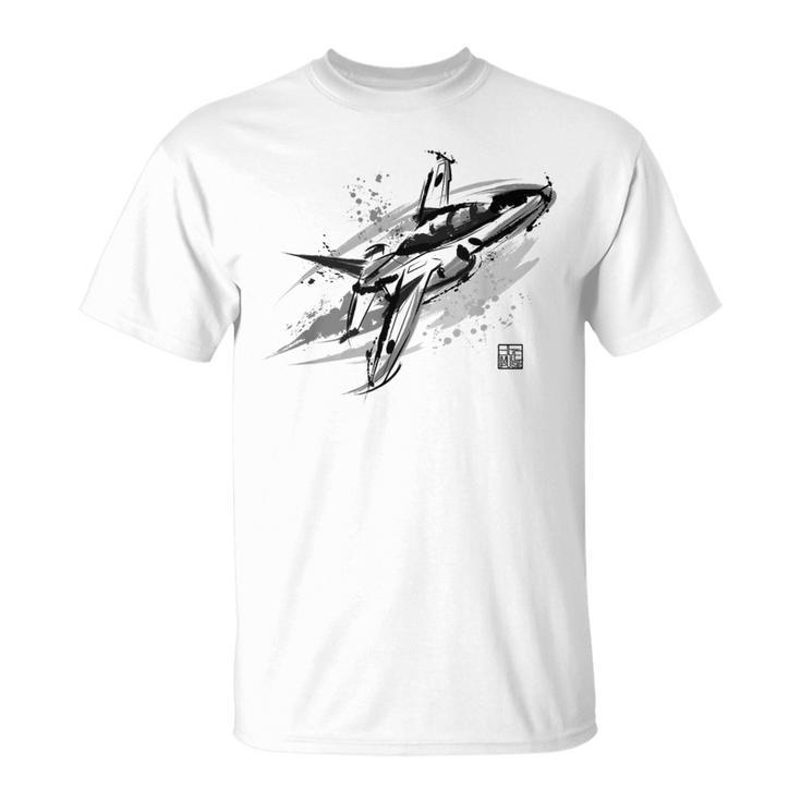 ブルーインパルス 墨絵 ホワイト Tシャツ