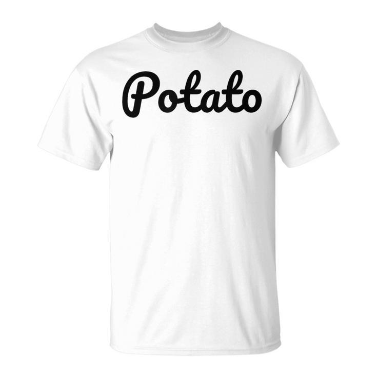 ポテト スクリプト入り Tシャツ