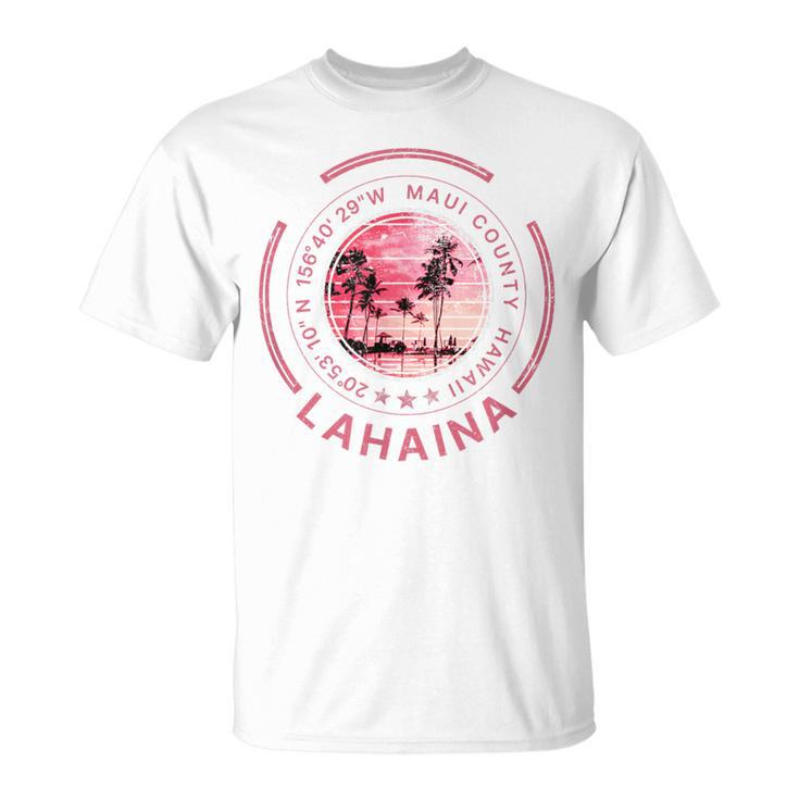 ラハイナ ハワイ マウイ レトロ ハワイアン Tシャツ