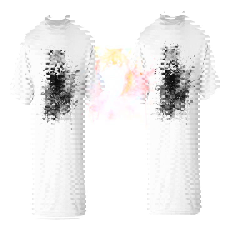 レッサーパンダ 恋人 アートワーク Tシャツ