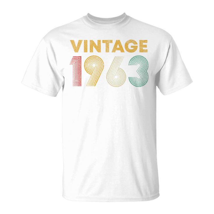 ヴィンテージ 1963 63歳の誕生日プレゼント 男性 女性 63歳 Tシャツ