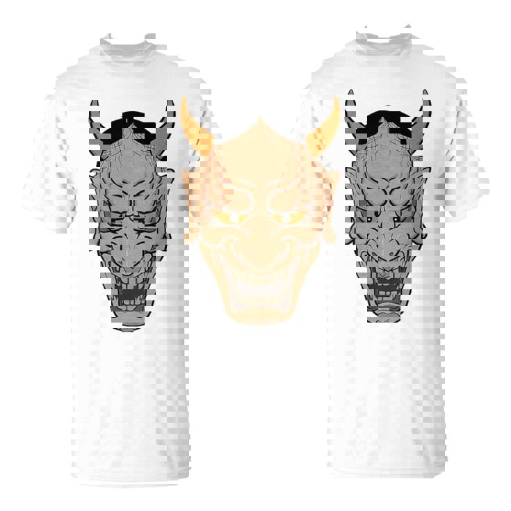 ヴィンテージの般若能面、浮世絵スタイル Tシャツ