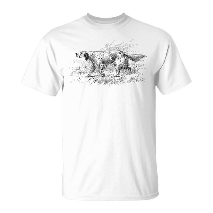 ヴィンテージイングリッシュセッター Tシャツ