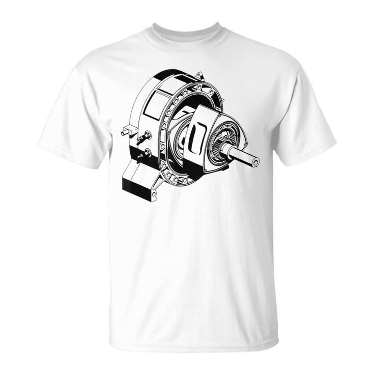 ヴィンテージロータリーエンジン設計図 カーグラフィック Tシャツ