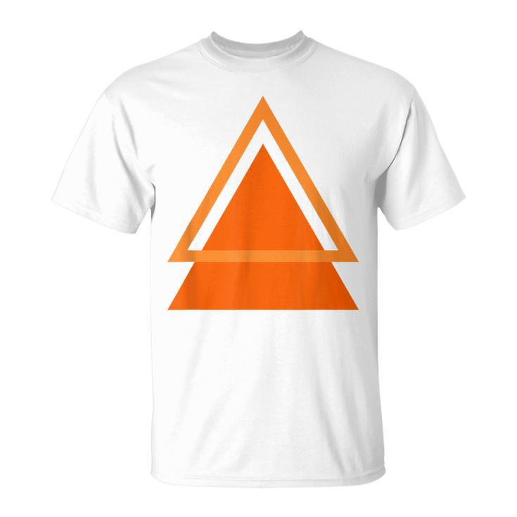 三角形抽象幾何学デザインtシャツ Tシャツ