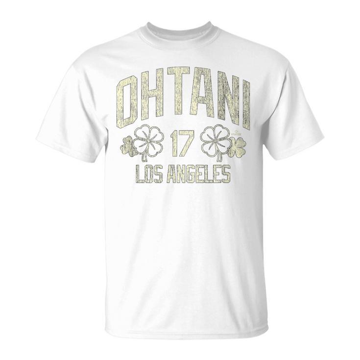 大谷翔平 ロサンゼルス 野球 セントパトリックのクローバー Tシャツ