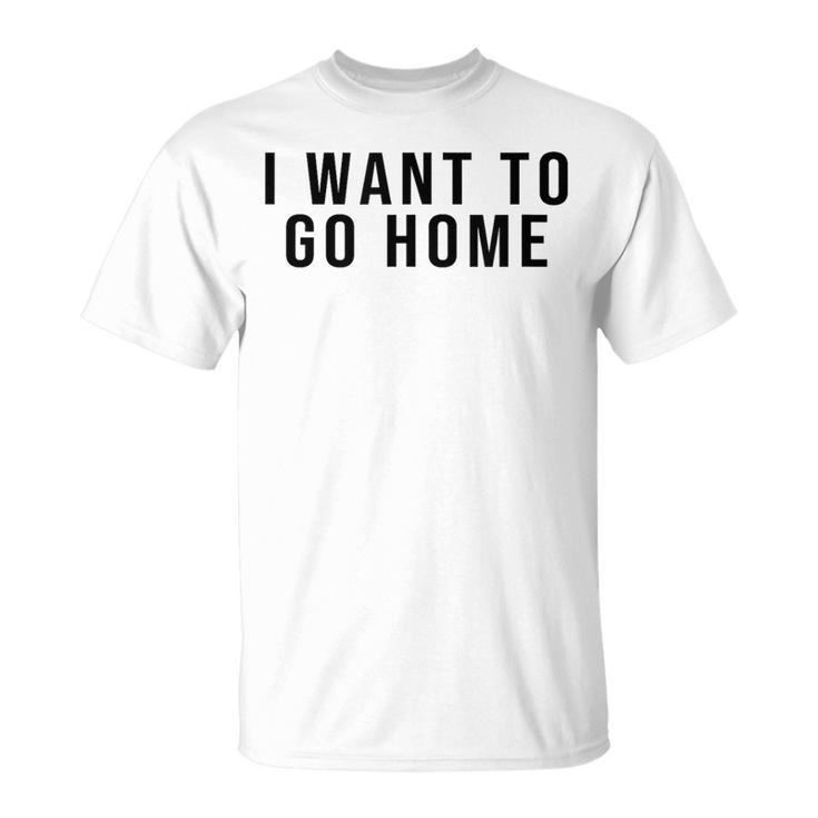 家に帰りたい Tシャツ