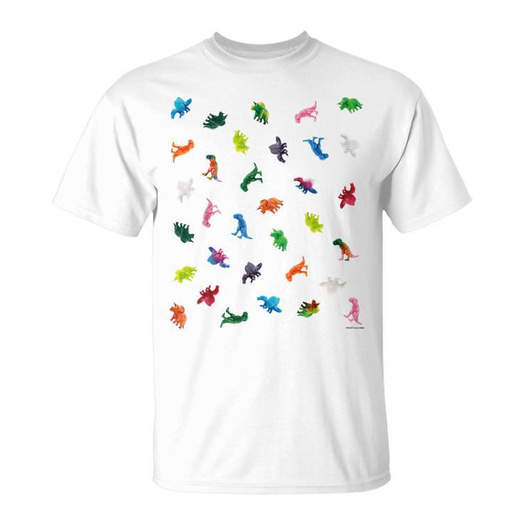 恐竜 Dinosaur パターン Tシャツ