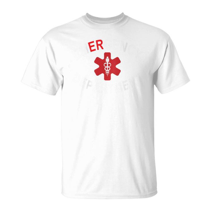救急科 救急室 看護師 Er 看護師 背中 Tシャツ