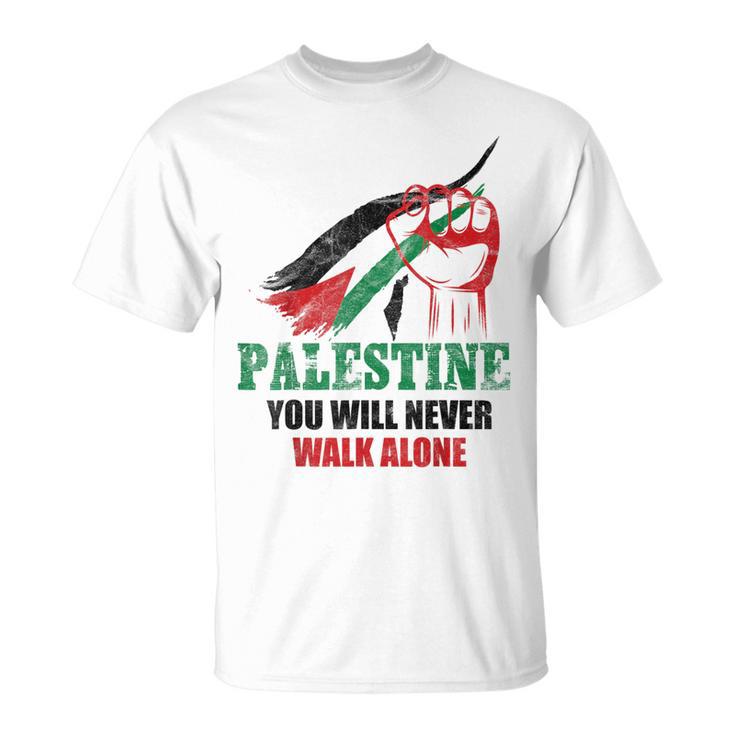 無料ガザパレスチナ国旗 アラビアギフト パレスチナ Tシャツ