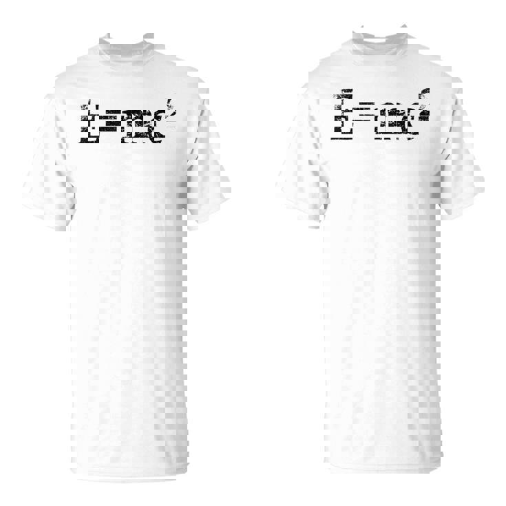 物理相対性理論e Mc2方程式の式 EMc2 Tシャツ