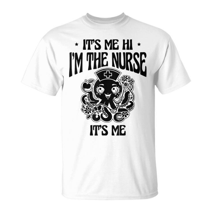 私ですこんにちは私はナースです私です私です医療看護看護師 Rn Tシャツ