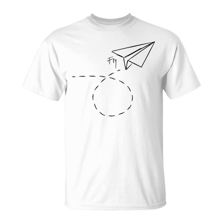紙飛行機フライtシャツ折り紙折り紙パイロット Tシャツ