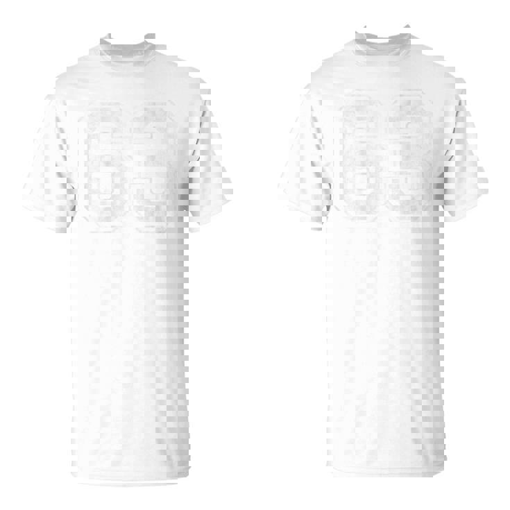 背面に63番。 Tシャツ