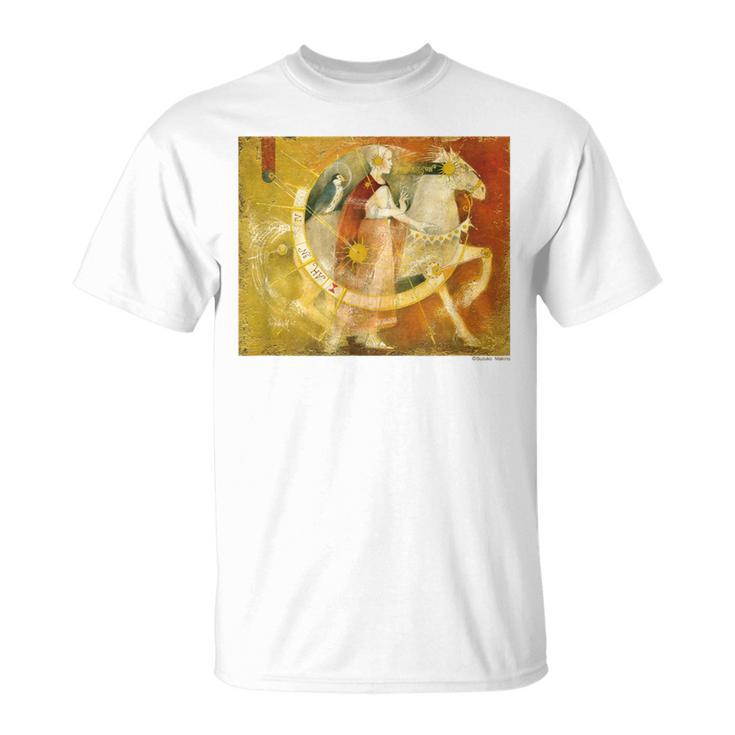 詩とメルヘン 牧野 鈴子 太陽の馬 Tシャツ
