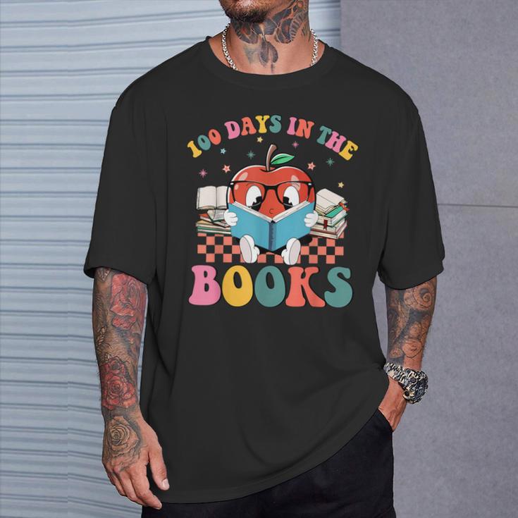100 Days In The Books Reading Lover 100th Day Of School T-Shirt Gifts for Him