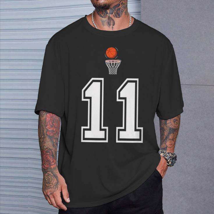 11 番 バスケットボールスタイル ヴィンテージホワイト Tシャツ 彼への贈り物