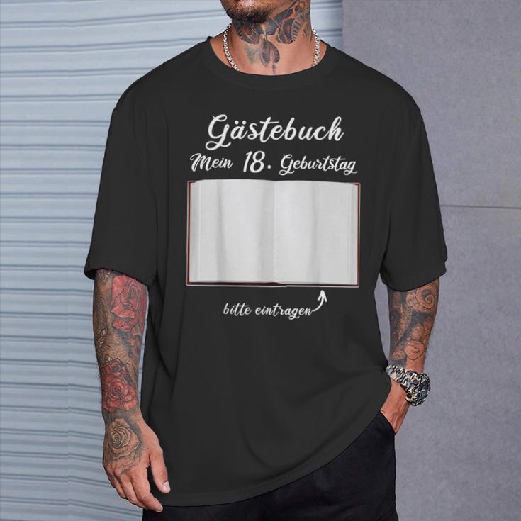 18th Birthday Guestbook Record Hie Party T-Shirt Gifts for Him 18th Birthday Guestbook Record Hie Party T-Shirt Gifts for Him