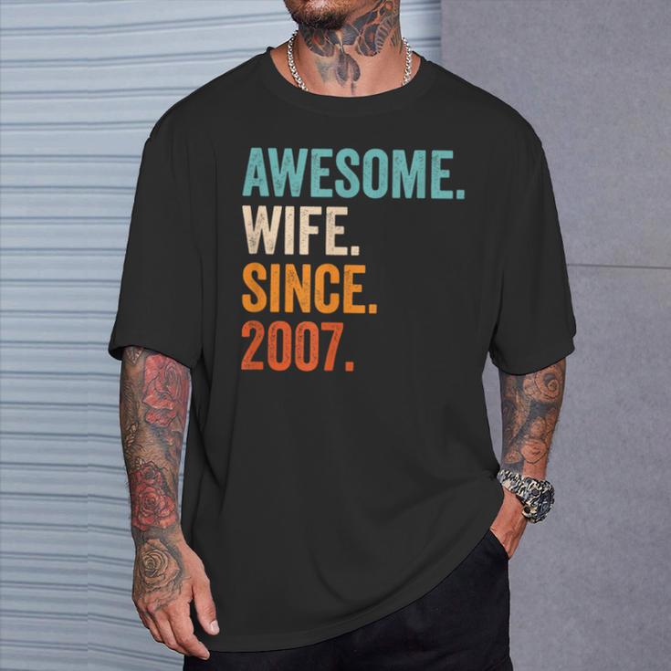 19 Aniversario De Boda 19 Años Camiseta unisex Regalos para él