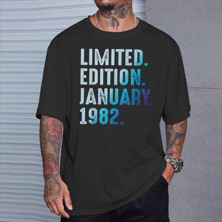 1982年1月 1982年誕生日1982年限定版 Tシャツ 彼への贈り物