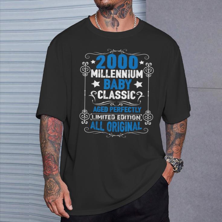 2000年代に生まれたオリジナルパーツバースデーミレニアムベイビー Tシャツ 彼への贈り物