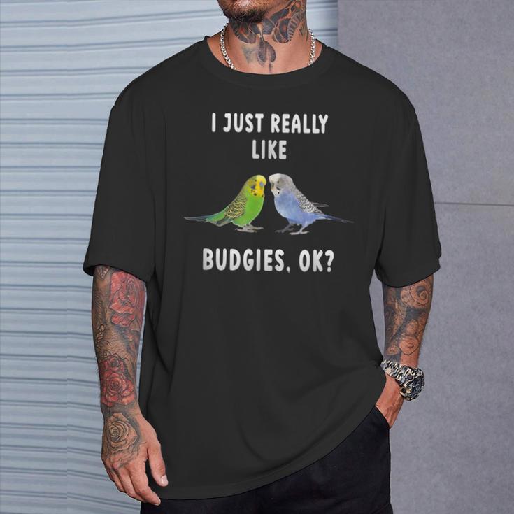 2つのセキセイインコ、面白いことわざ、楽しい、セキセイインコ Tシャツ 彼への贈り物