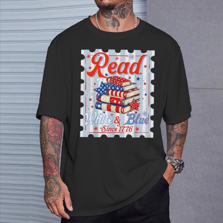 4th Of July Patriotic Read Blue Books Men Women Kid T-Shirt Gifts for Him 4th Of July Patriotic Read Blue Books Men Women Kid T-Shirt Gifts for Him