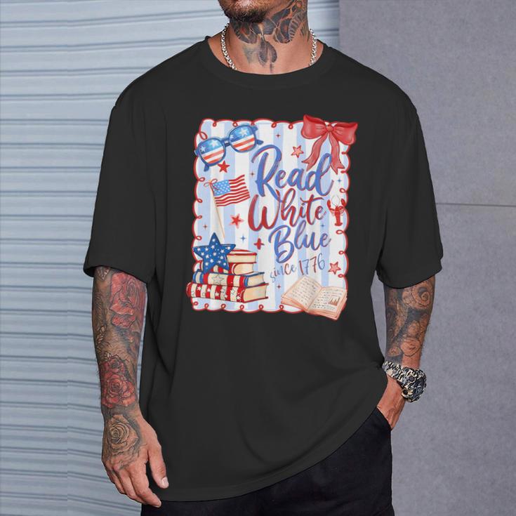 4th Of July Read Blue Patriotic Book Lovers Girl Women T-Shirt Gifts for Him 4th Of July Read Blue Patriotic Book Lovers Girl Women T-Shirt Gifts for Him