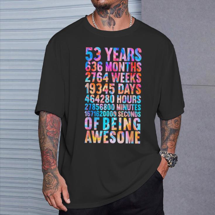 53歳の誕生日の面白いシャツ オールドメーター 面白い53歳ギフト Tシャツ 彼への贈り物