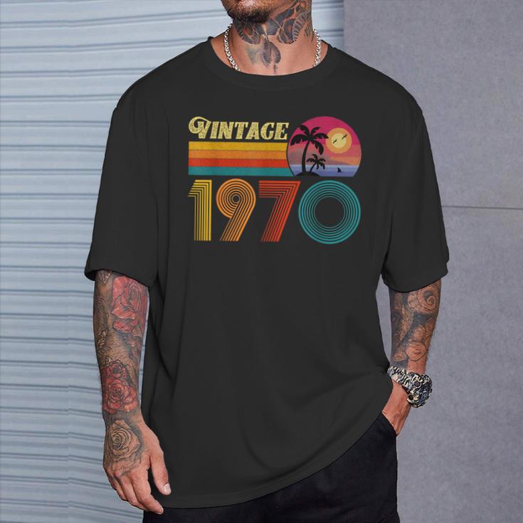 56歳の誕生日プレゼント 56歳 男性 女性 レトロ ヴィンテージ 1970 Tシャツ 彼への贈り物
