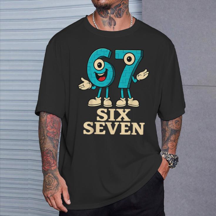 67 シックスセブン 6-7 面白いイタリアンブレインロットスラングゲームミーム Tシャツ 彼への贈り物