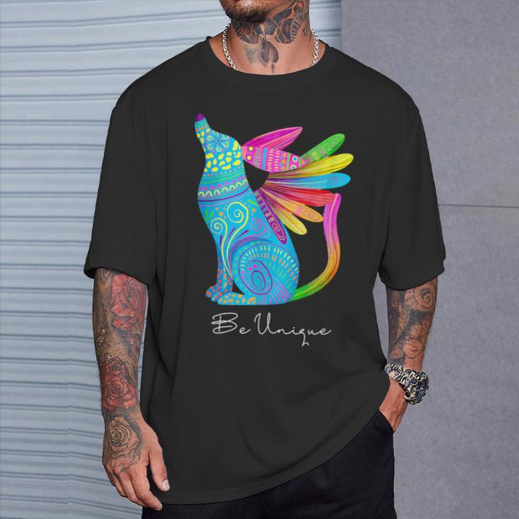 Alebrije Mexicano Perro -E Único Y Diferente México Frase Camiseta unisex Regalos para él