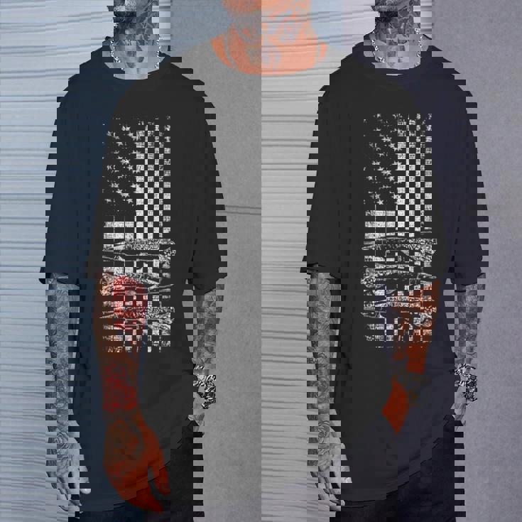 Alligator Gar Usa レトロ ヴィンテージ アメリカン ガーフィッシュ ガーパイク Tシャツ 彼への贈り物