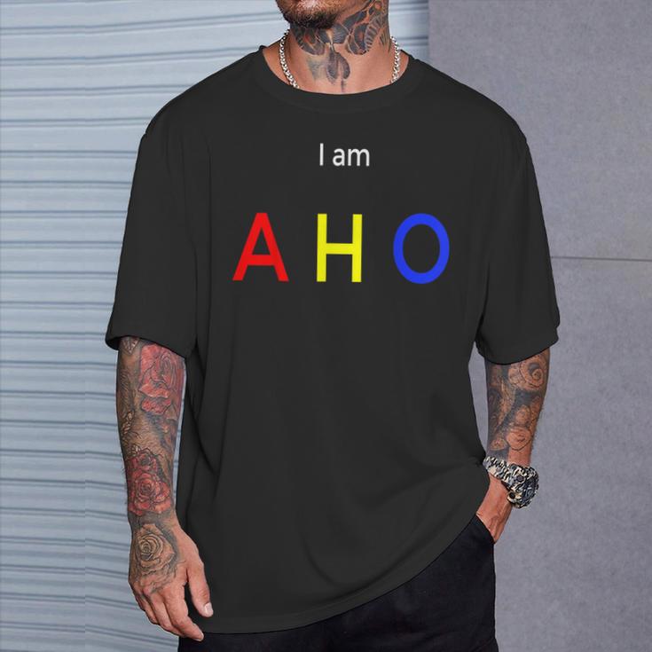 I Am Aho アニメ愛好家への面白い誕生日プレゼント。 Tシャツ 彼への贈り物