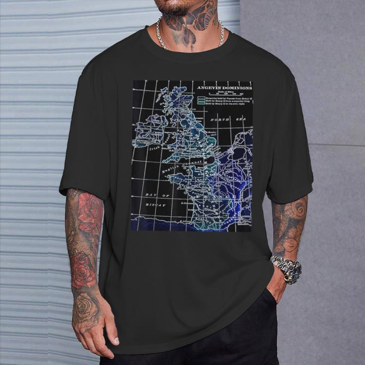 Angevin Empire プランタジネットアンジュー イングランド ノルマンディーアイルランド Tシャツ 彼への贈り物