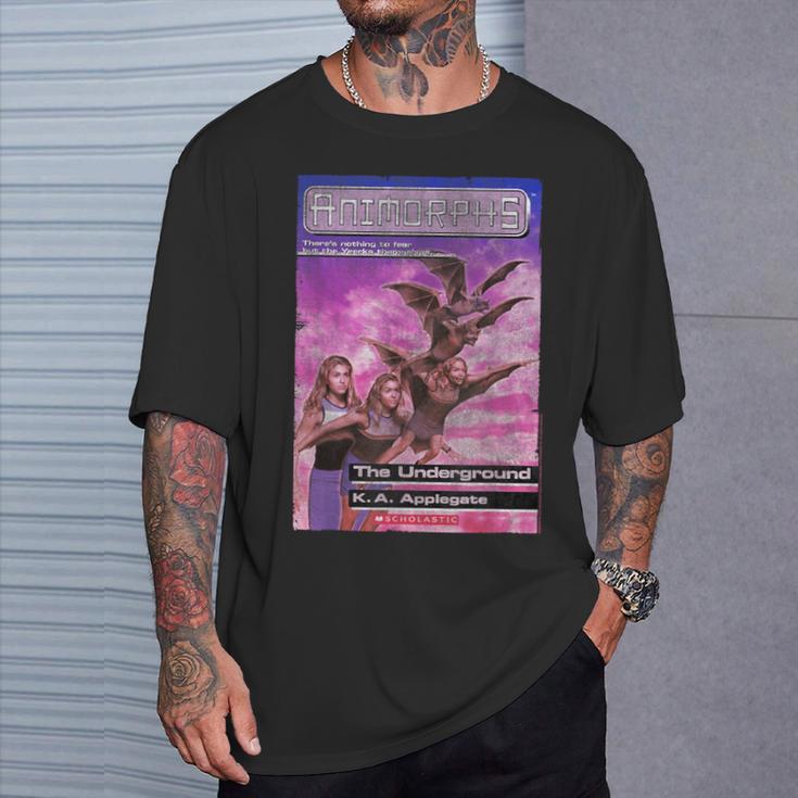 Animorphs The Underground Bat Transformation Book Cover T-Shirt Gifts for Him Animorphs The Underground Bat Transformation Book Cover T-Shirt Gifts for Him