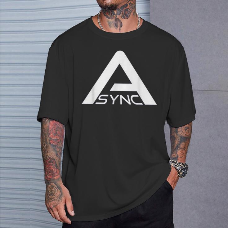 Async Backroom Pixels Research Tシャツ 彼への贈り物