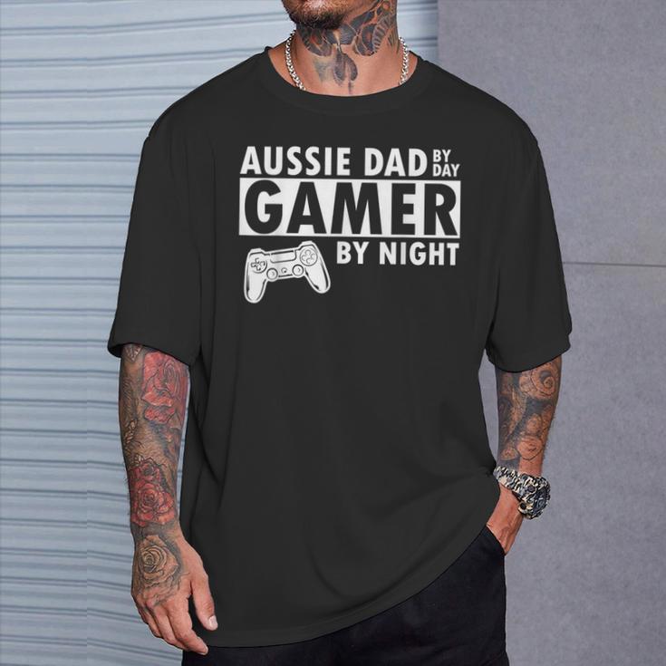 Aussie Dad Cool Regali Per Papà Pastore Australiano Per Papà Maglietta Regalos para él