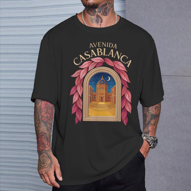 Avenida Casablanca Lustig Marokkanisch Marokko Maroc Travail T-Shirt Geschenke für Ihn