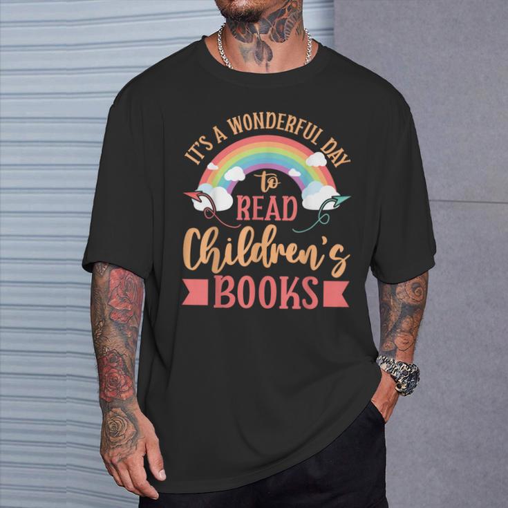 Avid Reader Children's Books T-Shirt Gifts for Him