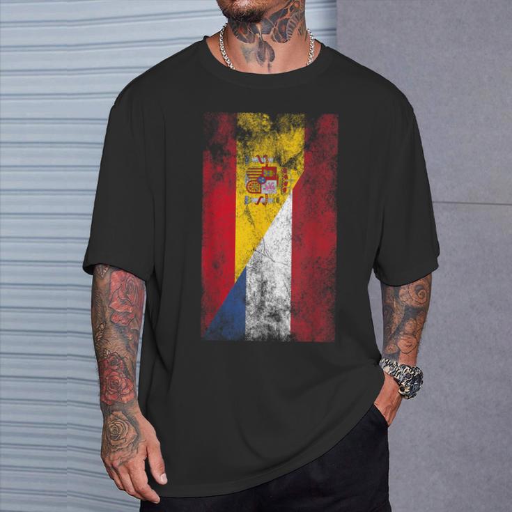 Banderas De España Y Países Bajos Español Holandés Camiseta unisex Regalos para él