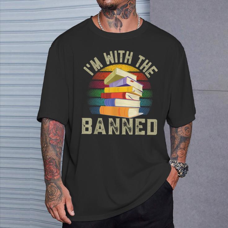Banned Books I'm With The Banned T-Shirt Gifts for Him Banned Books I'm With The Banned T-Shirt Gifts for Him