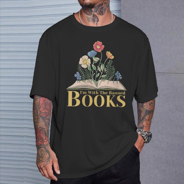 Banned Books I'm With The Banned Books T-Shirt Gifts for Him