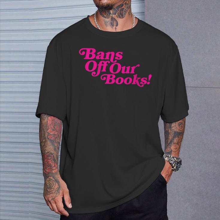 Bans Off Our Books Library Reading Freedom T-Shirt Gifts for Him