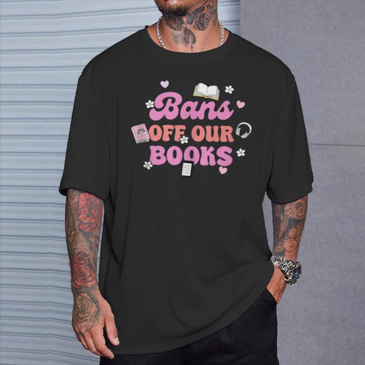 Bans Off Our Books Quote T-Shirt Gifts for Him